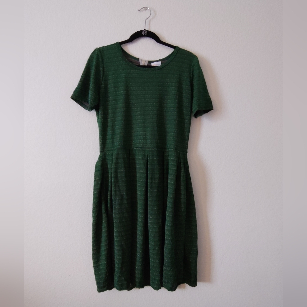 Green Short Sleeve Dress